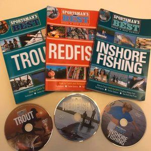 Sportsman’s Best Set of 3 Fishing Books & DVDs
